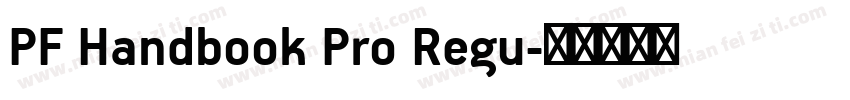 PF Handbook Pro Regu字体转换